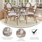 Flash Furniture Lourdes Thonet French Bistro Stacking Chair w/Arms, White/Gray PE Rattan/Bamboo Alum Frame, 4PK 4-SDA-AD642002A-WHGY-NAT-GG - alternate 2